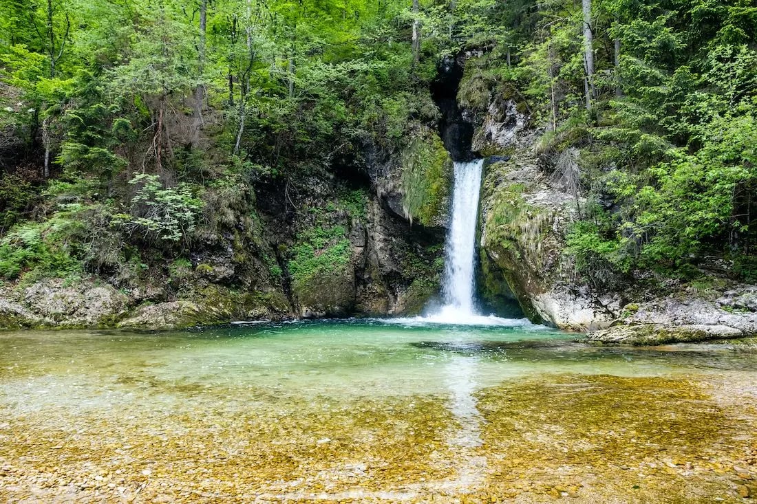 Grmecica waterfall near Bohinj