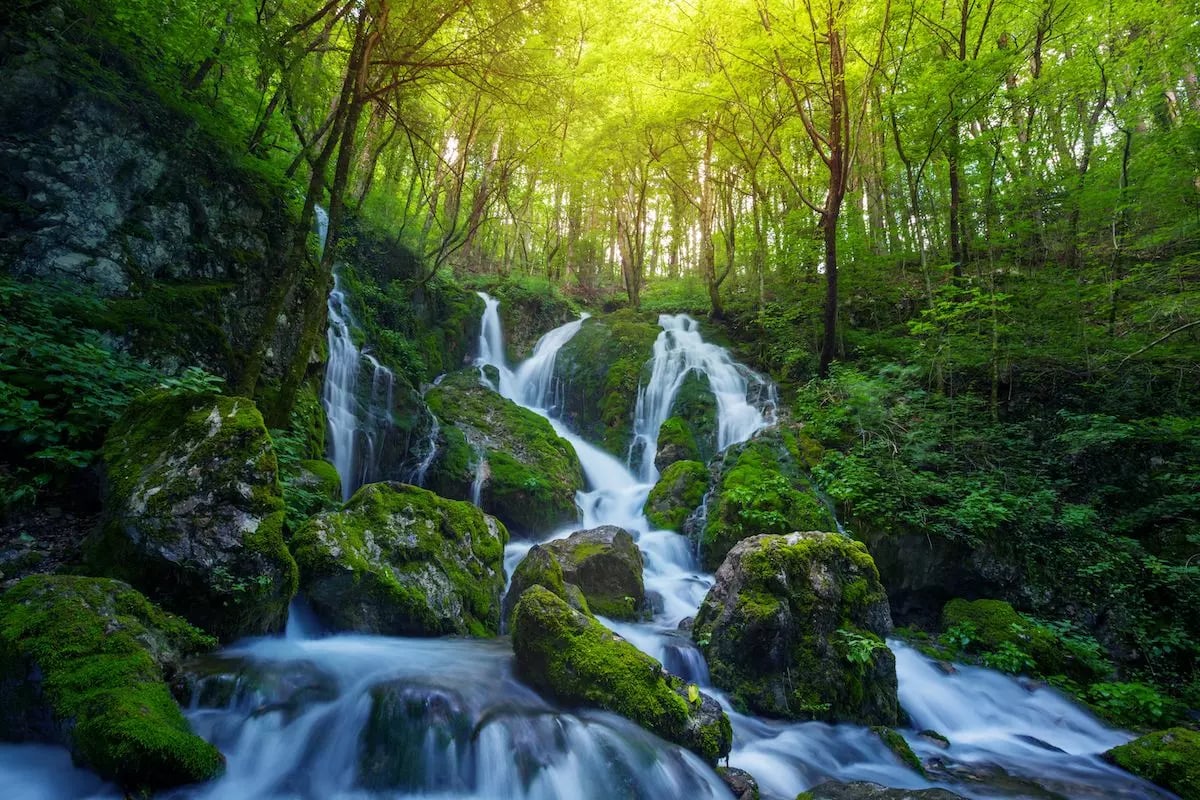 Susec waterfall in Slovenia