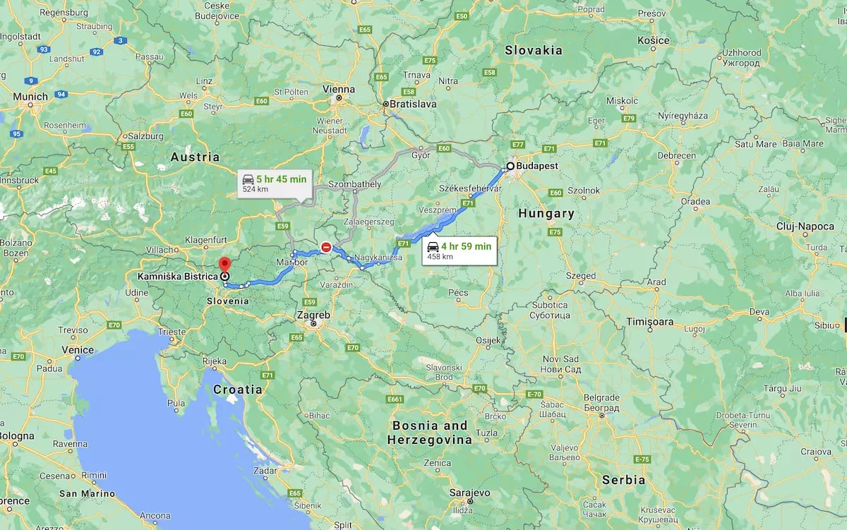 Kamniska Bistrica térkép