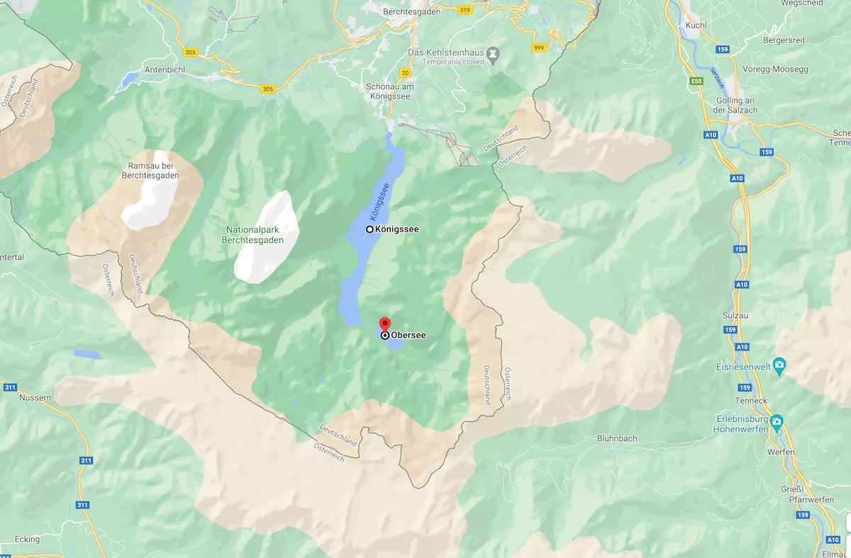 Obersee térkép