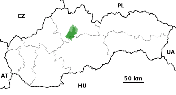 Nagy-Fátra Nemzeti Park térkép