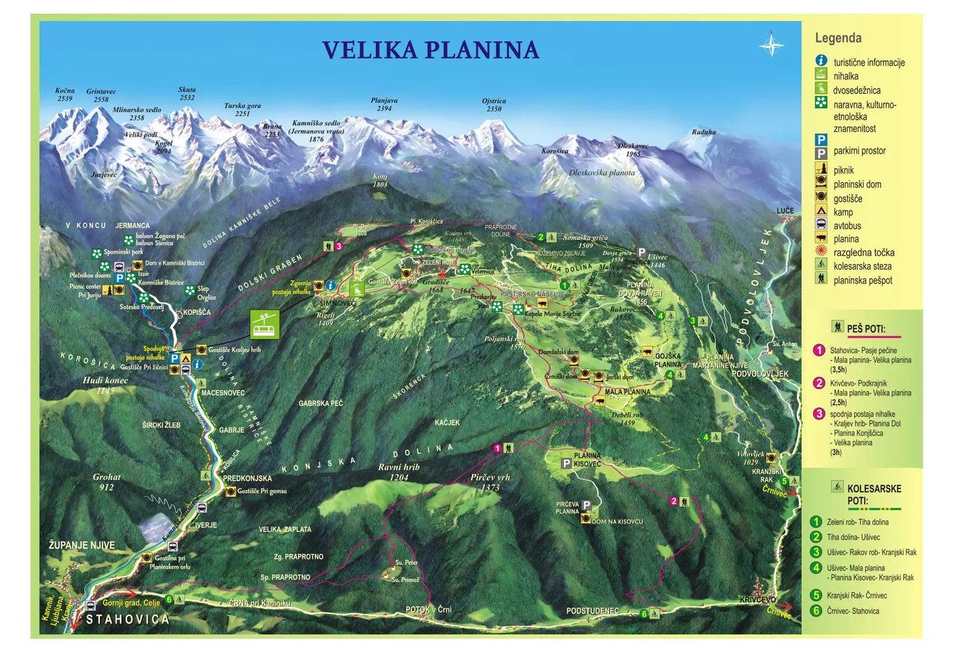 Velika Planina (2022) - Karte, Saison, Aufzug, Parkplatz ...