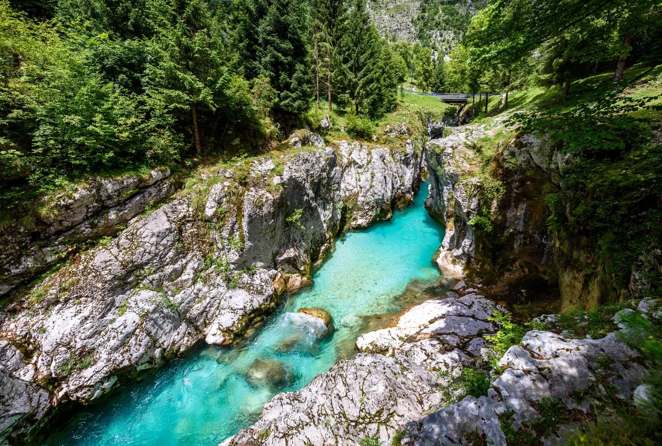 Velika Korita Soce (Slowenien Reiseführer) - Großer Canyon der Soca