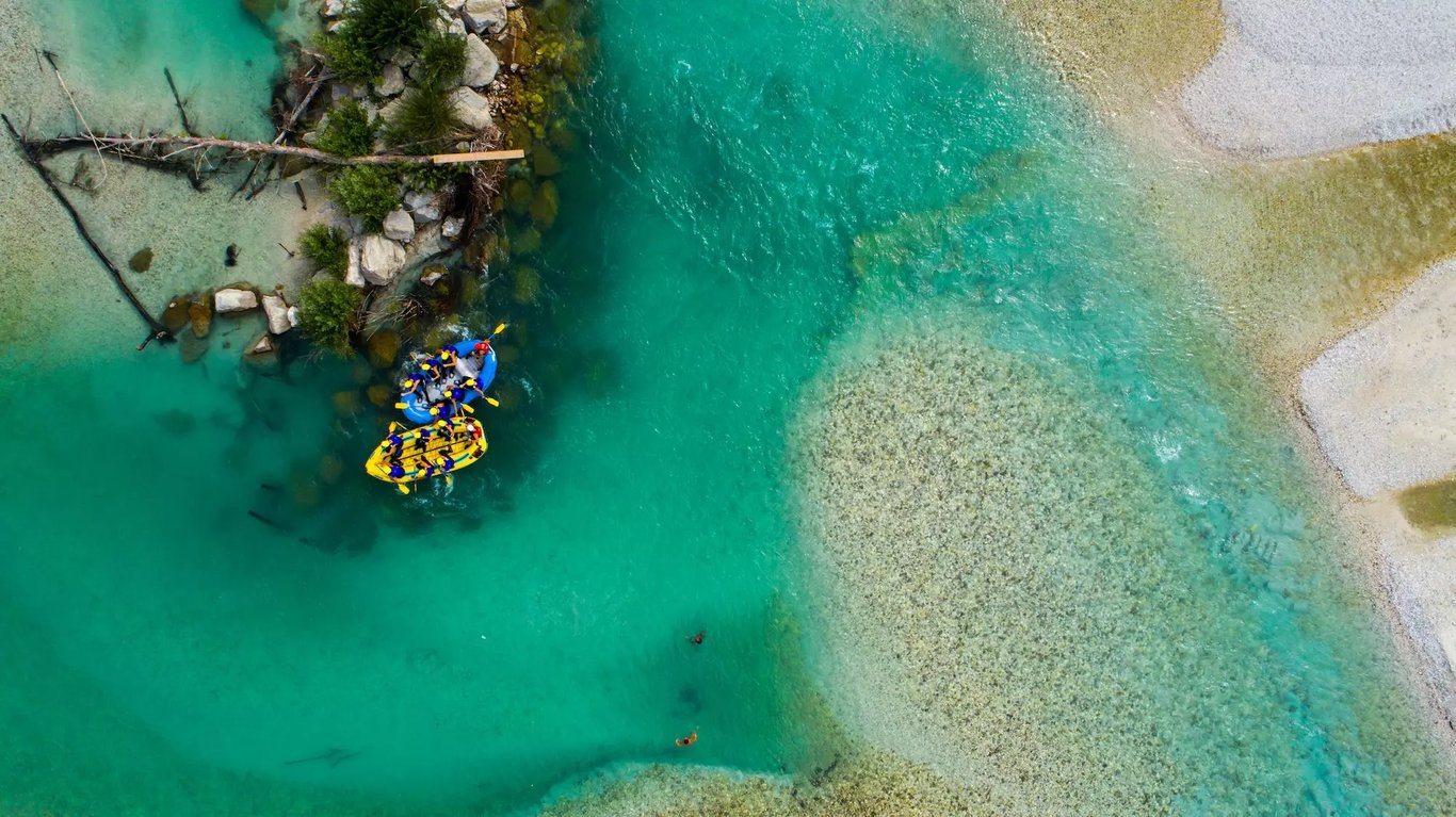 Soca river rafting, Slovenia