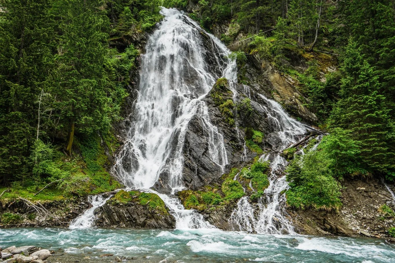 Haslacher Waterfall (Schleierfall), South Tyrol