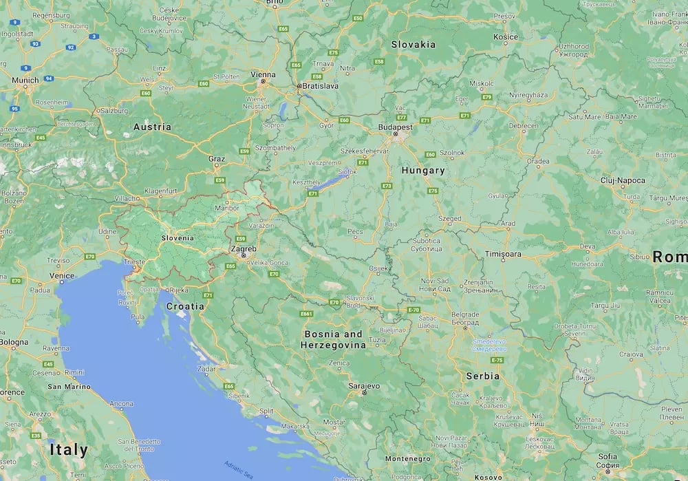 szlovénia térkép