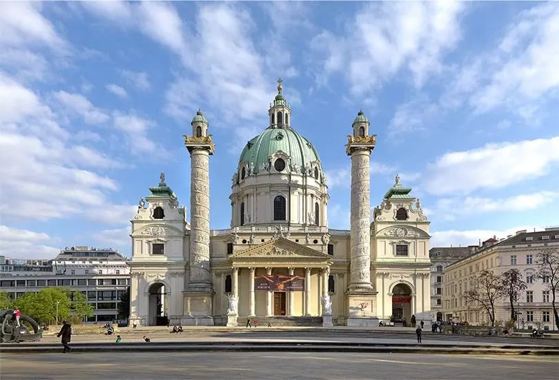 Bécs látnivalók - Károly templom