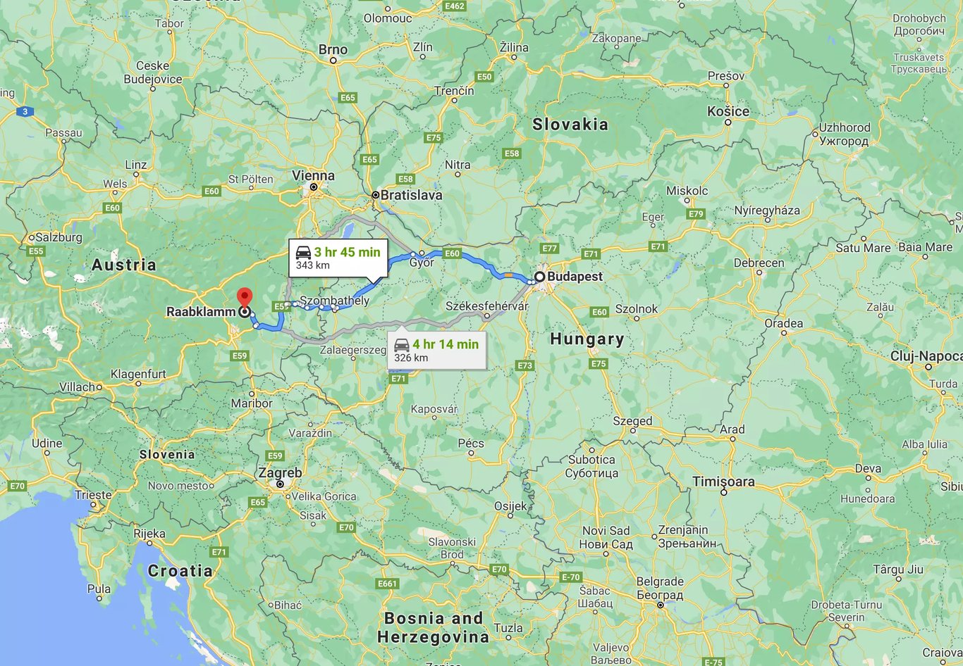 Rába szurdok térkép - Budapest távolság 