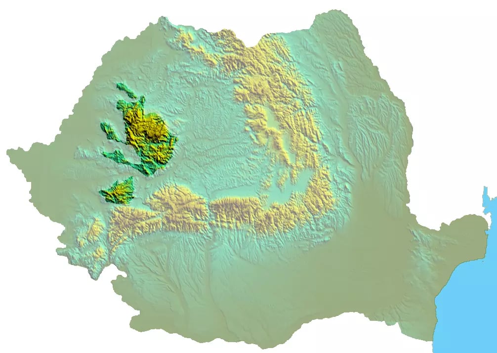 Erdélyi-szigethegység térkép