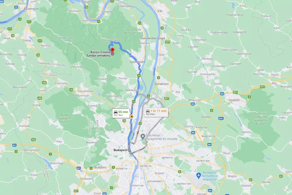 Dömörkapu térkép - Budapest távolság