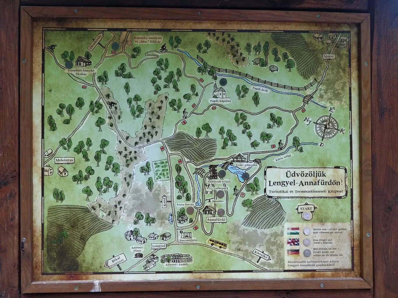 Lengyel Annafürdő térkép