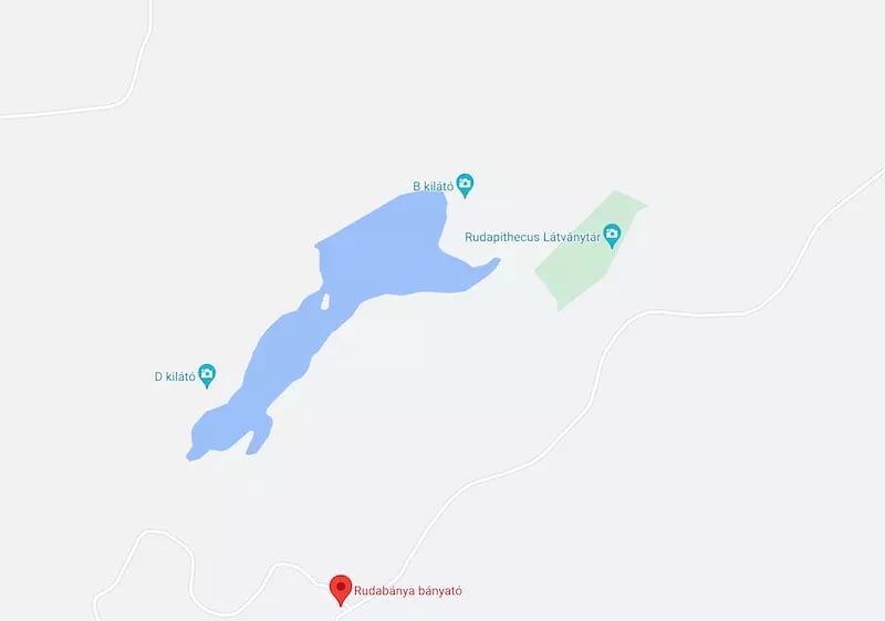 Rudabánya tó térkép