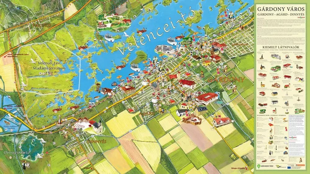 Velencei tó térkép