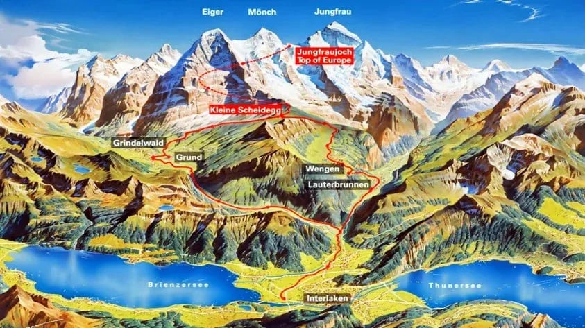 Jungfrau régió 2024 - Top látnivalók