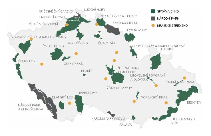 Csehország nemzeti parkjai Kisokos - Térkép, tudnivalók, képek